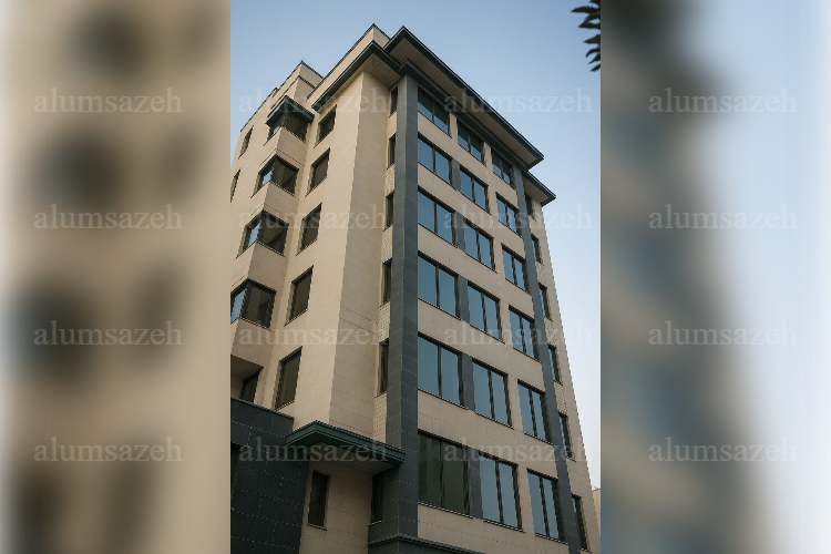 در و پنجره دوجداره آلومینیومی برج نشاط زعفرانیه