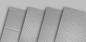 تایل گچی روکش پی وی سی